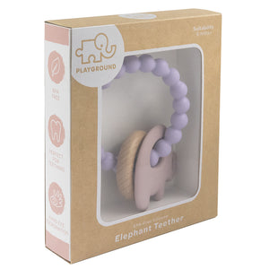 Silicone Elephant Teether Lilac