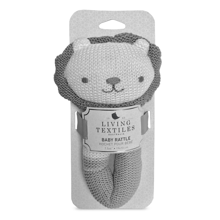 Knitted Rattle - Austin Lion