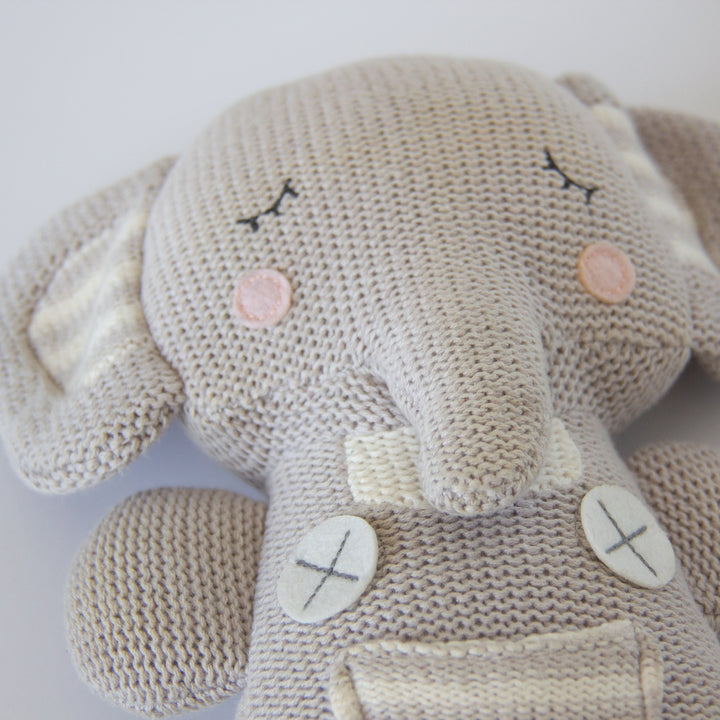 Knitted Toy - Theodore Elephant