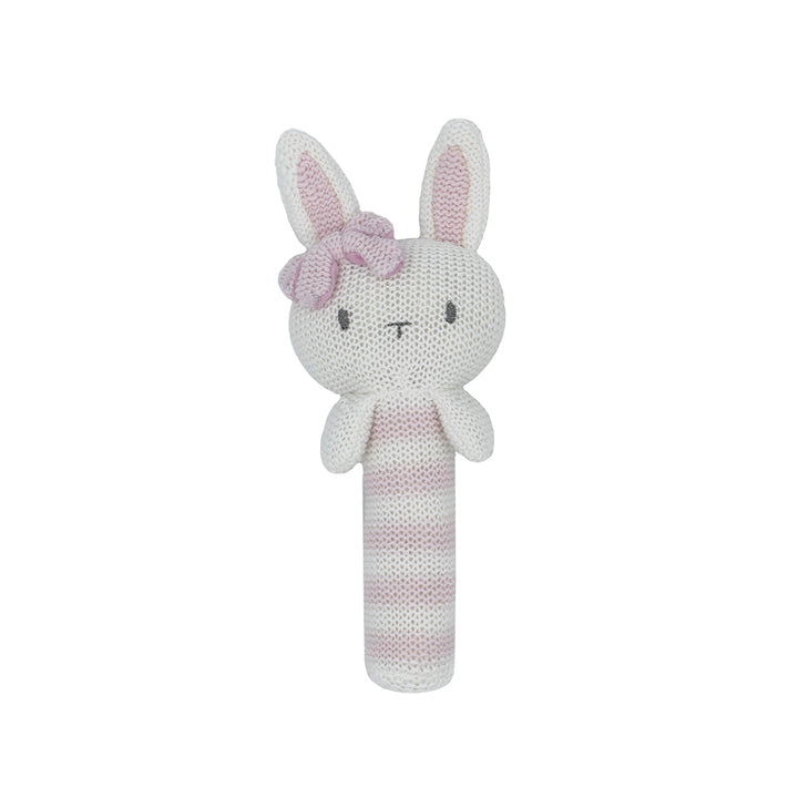 Cotton Knitted Rattle - Bella Bunny