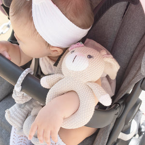Whimsical Knit Rattle - Bella Bunny