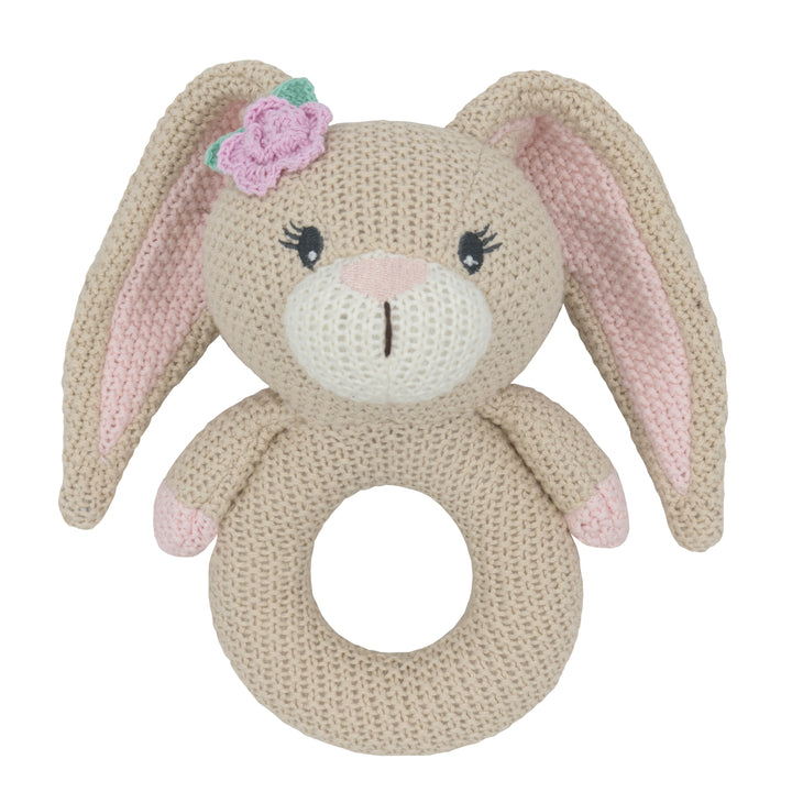 Whimsical Knit Rattle - Bella Bunny