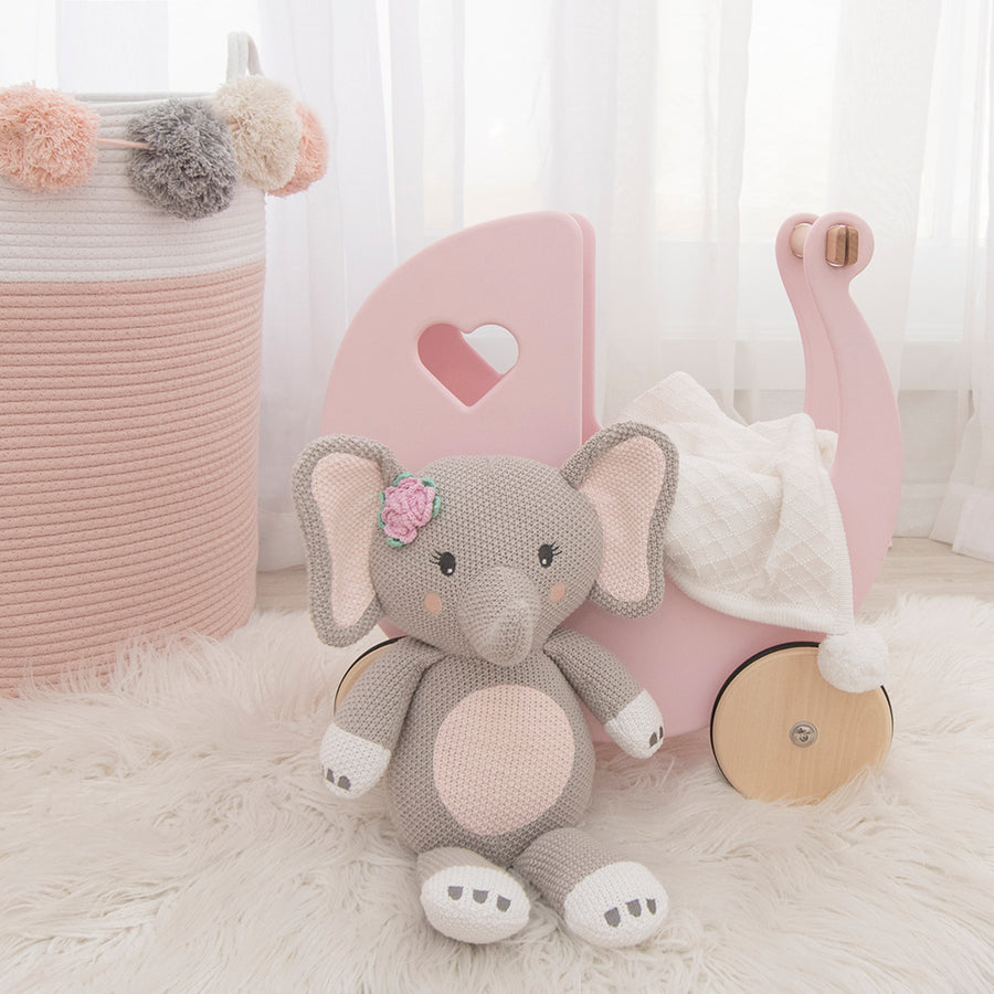 Whimsical Knit Toy - Ella Elephant