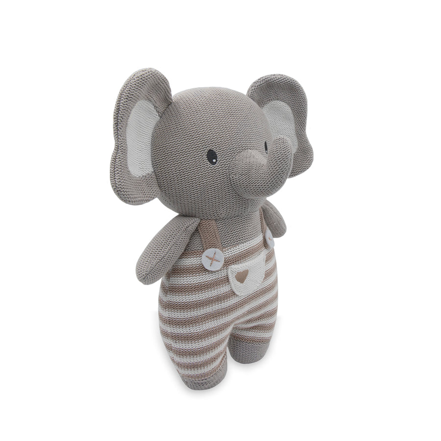 Huggable Knit Toy - Ezra Elephant