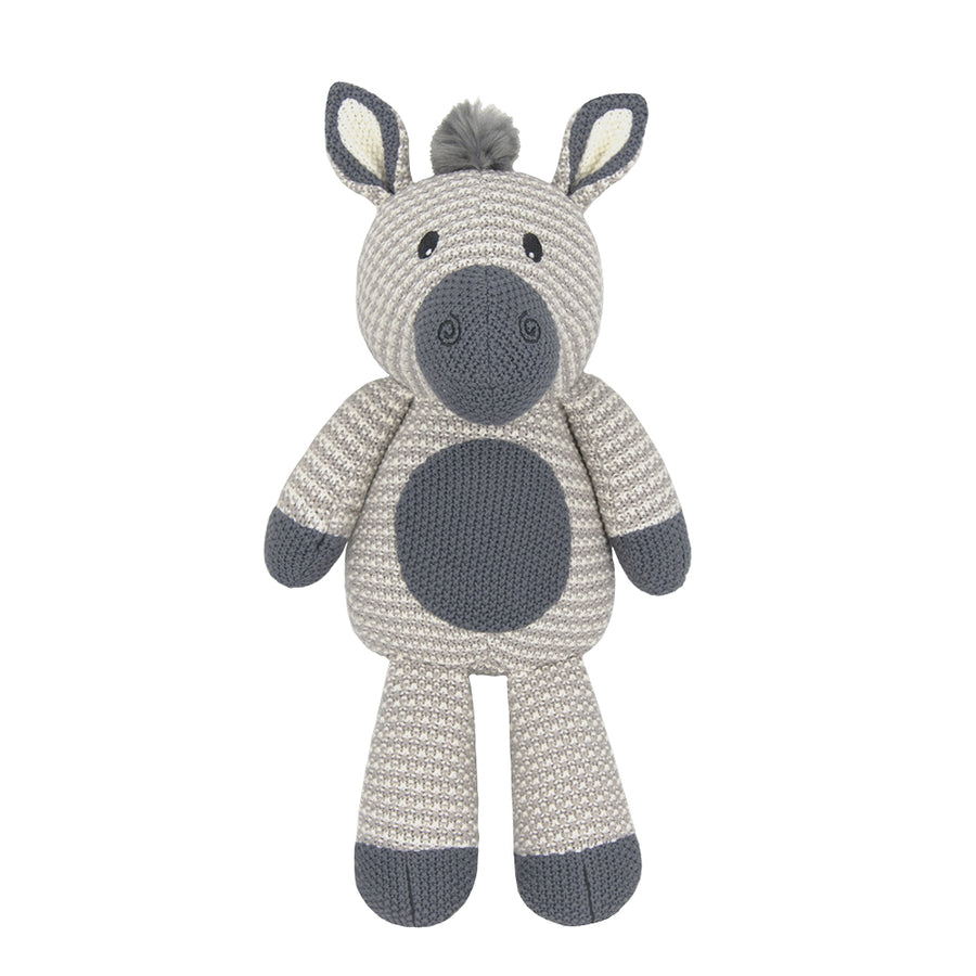 Whimsical Knit Toy - Zac Zebra