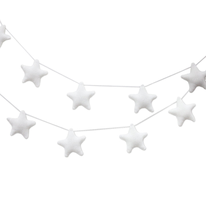 Knitted Garlands - White Stars