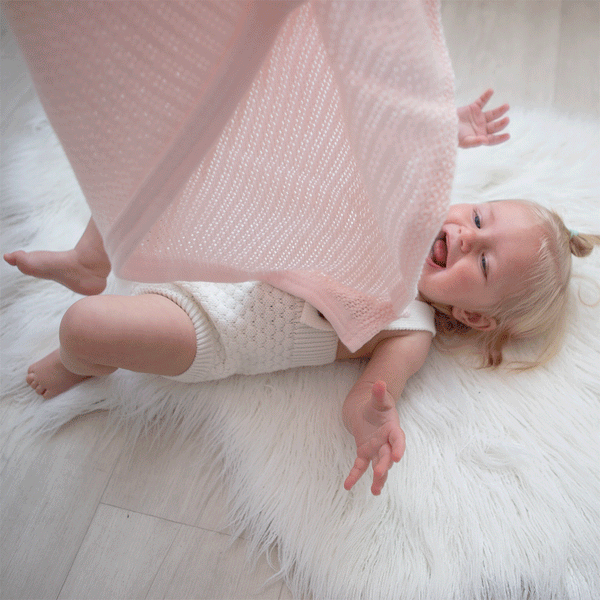 Organic Cellular Blanket - Rose Quartz – Living Textiles Co