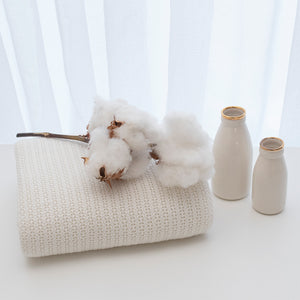 Organic Celullar Blanket - White