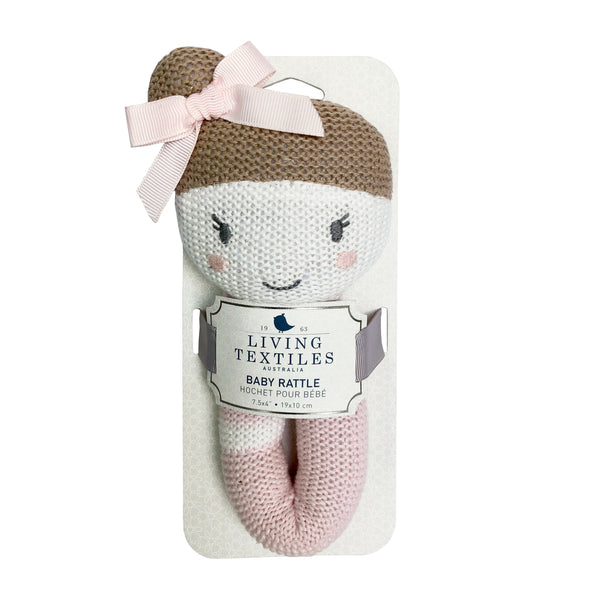 Knitted Rattle - Amy Mermaid – Living Textiles Co