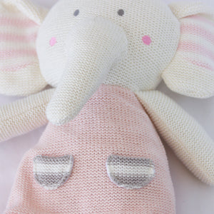 Knitted Toy - Amelia Elephant