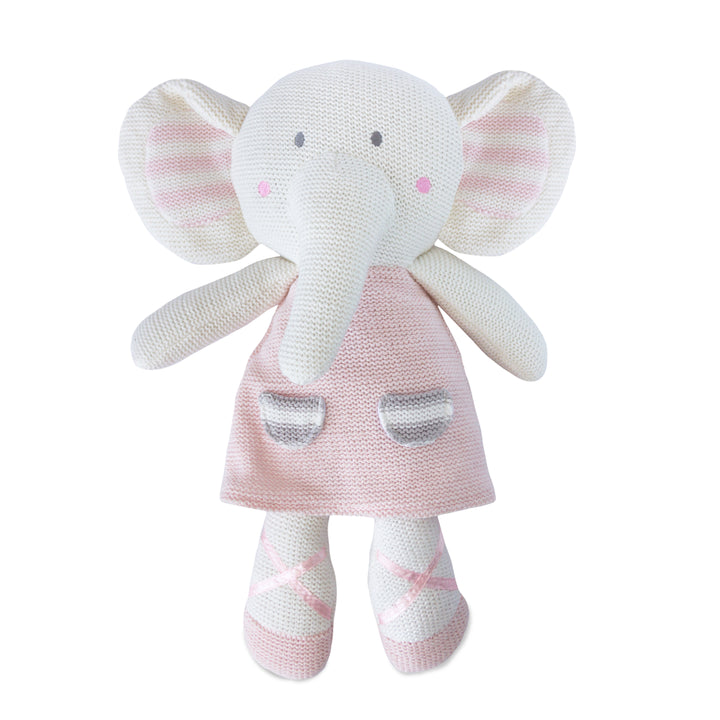 Knitted Toy - Amelia Elephant