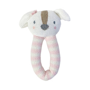 Knitted Rattle - Ms. Rory Puppy
