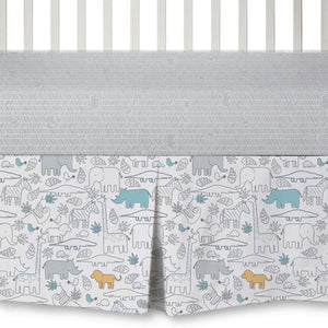 4pc Crib Bedding Set - Safari | Living Textiles Co.