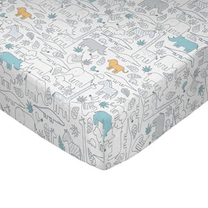 4pc Crib Bedding Set - Safari | Living Textiles Co.