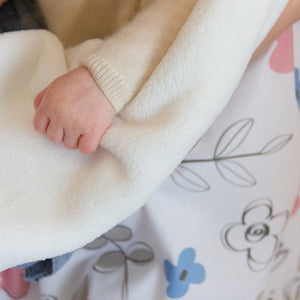 Baby Blanket w/ Sherpa - Mazie | Living Textiles Co.