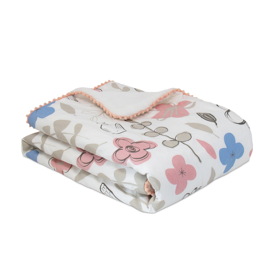 Baby Blanket w/ Sherpa - Mazie